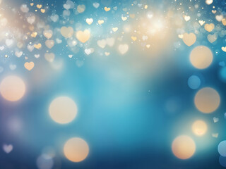 Obraz premium Abstract glow bokeh background blur the natural blue and white. Bokeh colorful glows sparkle