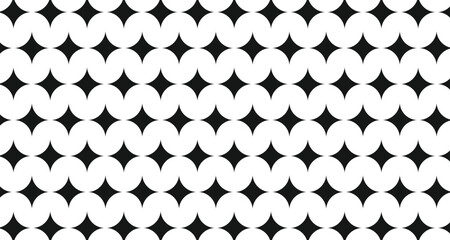 seamless geometric pattern, Repeating pattern of black diamonds