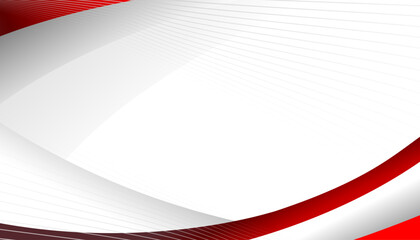 Red curve on a white background vector