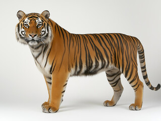 Majestic Bengal Tiger in Profile: Capturing the Grace and Power of the Wild in Stunning Detail