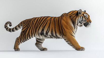 Majestic Bengal Tiger in Profile: Capturing the Grace and Power of the Wild in Stunning Detail