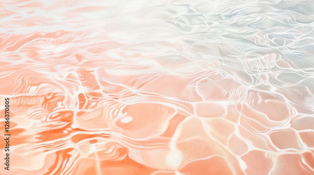 Poster abstract image of water surface with subtle color gradient and light reflections.