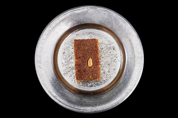 Turkish Dessert Sambali or Damascus Dessert (Sam Tatlisi) Basbousa Harissa Hareesa.