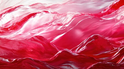 Obraz premium Abstract red and white flowing texture background.