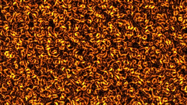 motion picture of textured background animation of spiral yellow material or asian noodle in dark scarry horror theme.  