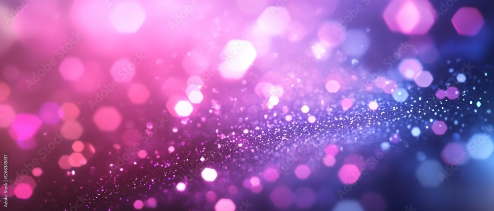 Aufkleber vibrant abstract background featuring colorful bokeh lights and sparkles, creating a dreamy atmosphe