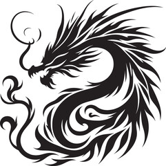 Tribal dragon design.