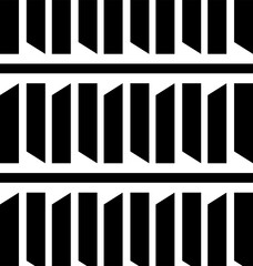 Geometric Pattern Monochrome Element Set