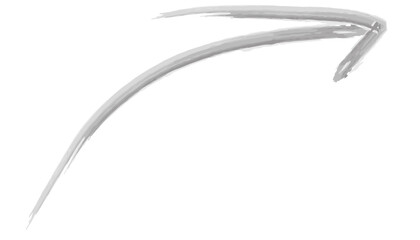 右肩上がりの黒色矢印と水彩イラスト5