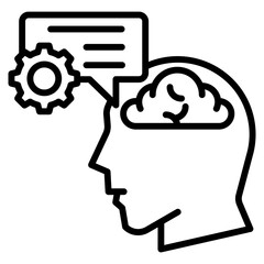communication skills single icon