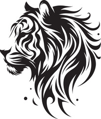 Tribal tiger head design.