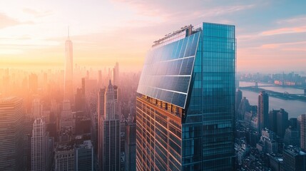 Sustainable cityscapes, Solar power integration into modern architecture