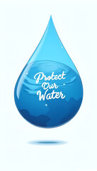 Fototapeta premium Poster for International Water Day featuring 