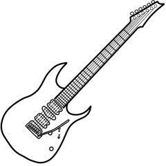 electric guitar vector illustration