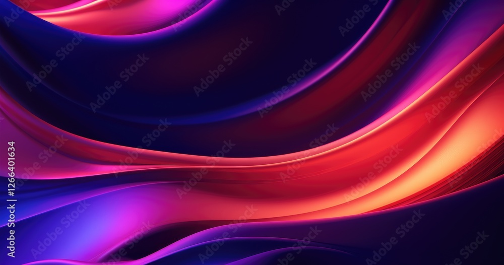 Poster abstract background with beautiful random gradient shapes, vector illustration, dark color palette
