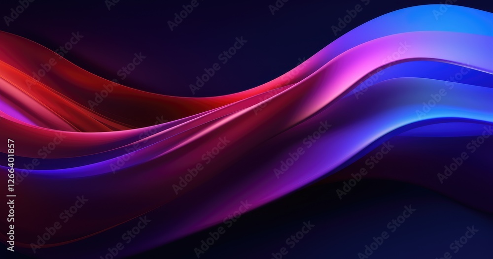 Poster abstract background with beautiful random gradient shapes, vector illustration, dark color palette