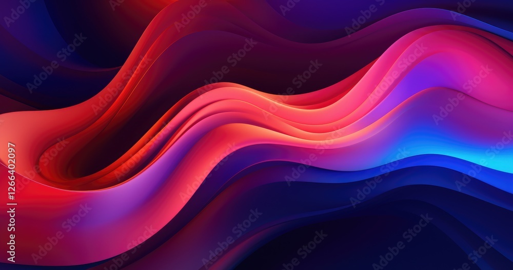 Aufkleber abstract background with beautiful random gradient shapes, vector illustration, dark color palette