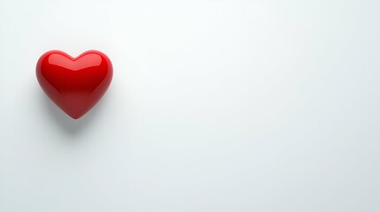 A red heart symbol of love and passion displayed on backgrounds of red, white, and wood