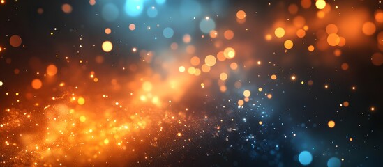 Fototapeta premium Abstract Fire Sparks Bokeh Background