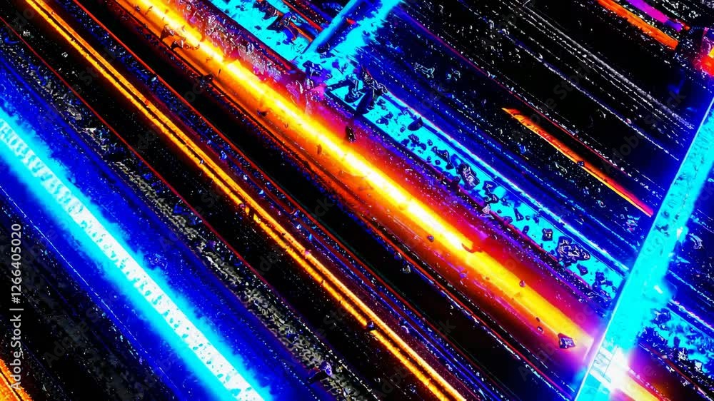 Poster abstract light streaks with vibrant colors and dynamic lines, digital art concept
