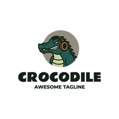 Crocodile Simple Mascot Logo