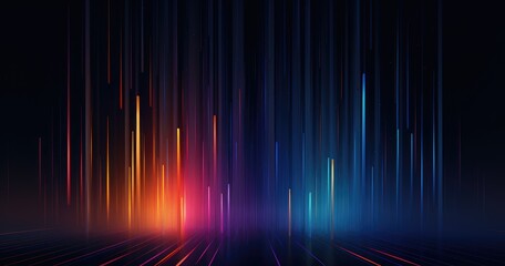 Abstract background with vertical lines of light and dark colors in a gradient of beautiful color
