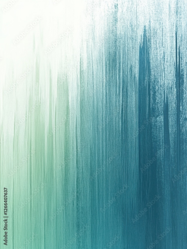Aufkleber vertical abstract lines evoke gentle spring rain with shades of blue and green creating a soothing a