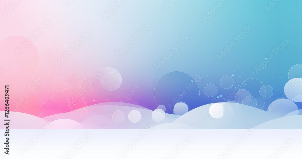 Poster abstract beautiful background with a gradient and circles, minimal design for presentation