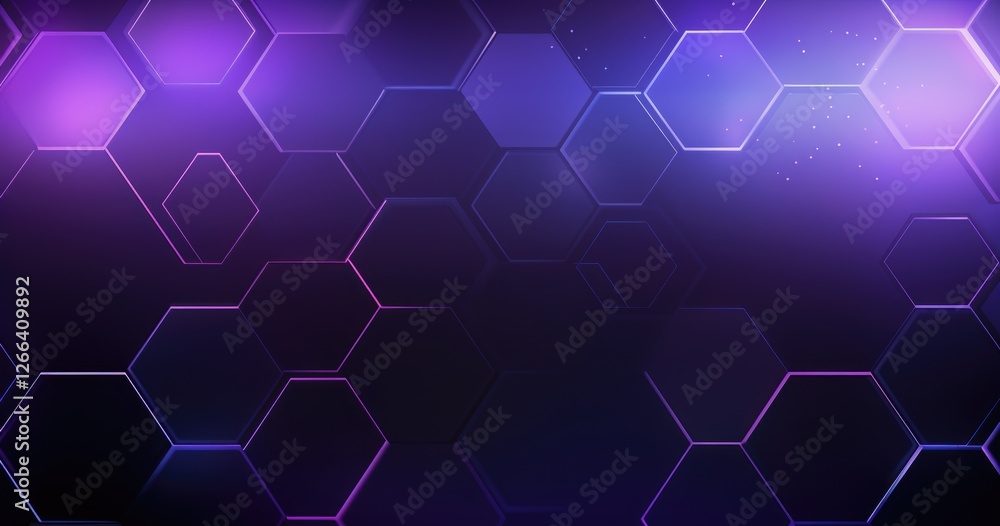 Poster abstract beautiful background with a hexagon pattern for technology, science or business concept