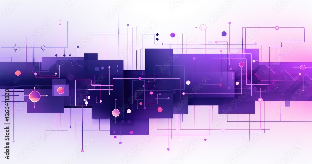 Aufkleber abstract beautiful background with geometric shapes and lines, minimalistic design for banner or pre