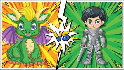 Dragon and Knight Showdown