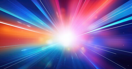 Abstract beautiful color background with rays of light, speed effect