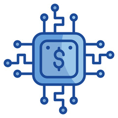 Fintech  Icon Element For Design