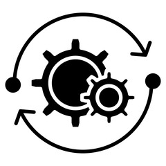 Process  Icon Element For Design