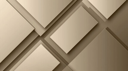 Abstract beige geometric shapes, layered design, subtle shadows -ai