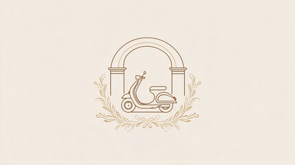 vintage scooter background