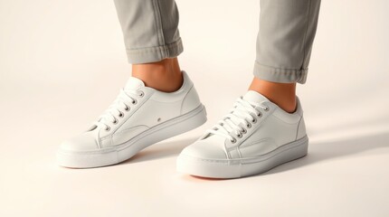 close up of a man walking on a treadmill