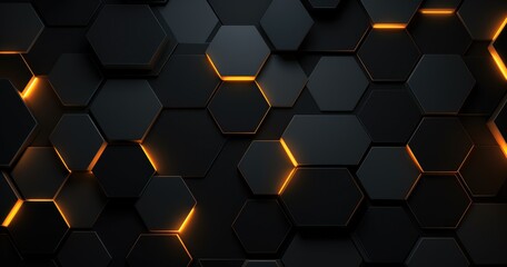 Abstract beautiful random background with hexagon pattern and lighting effect