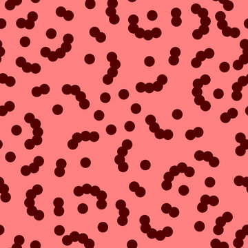 Pink and black memphis doodle pattern
