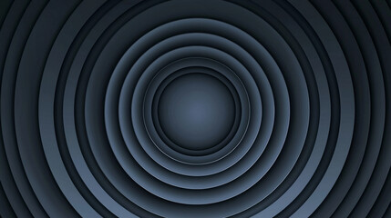 Abstract concentric circles, dark grey shades, layered effect -ai
