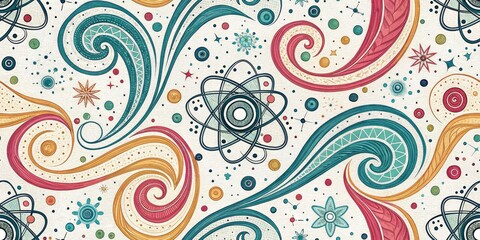 Obraz premium Abstract Microscope Swirls: Scientific Pattern Portrait Photography