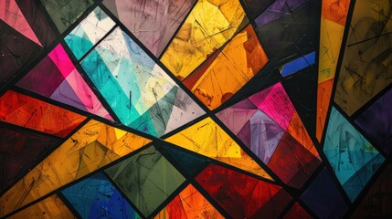 abstract colorful amazing high-quality modern art. epic. beautiful, geometric, strippled