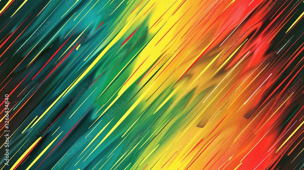 Poster abstract diagonal parallel rain of color, vector