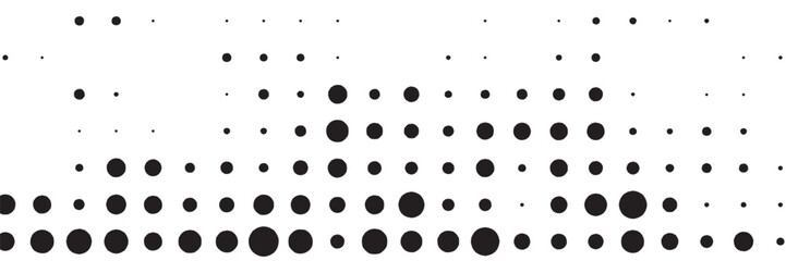 PrintBasic halftone dots effect in black and white color. Halftone effect. Dot halftone. Black white halftone. dots background