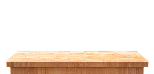 Selective focus. End grain wood table top background.For montage product display or design key visual.not ai generated