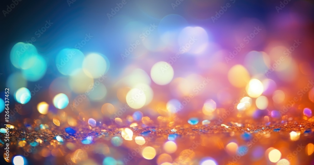 Poster abstract glitter background with beautiful lights. the background was de-focused, creating an abstra