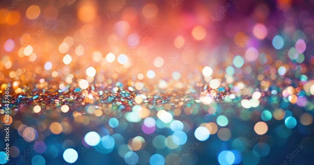 Poster abstract glitter background with beautiful lights. the background was de-focused, creating an abstra