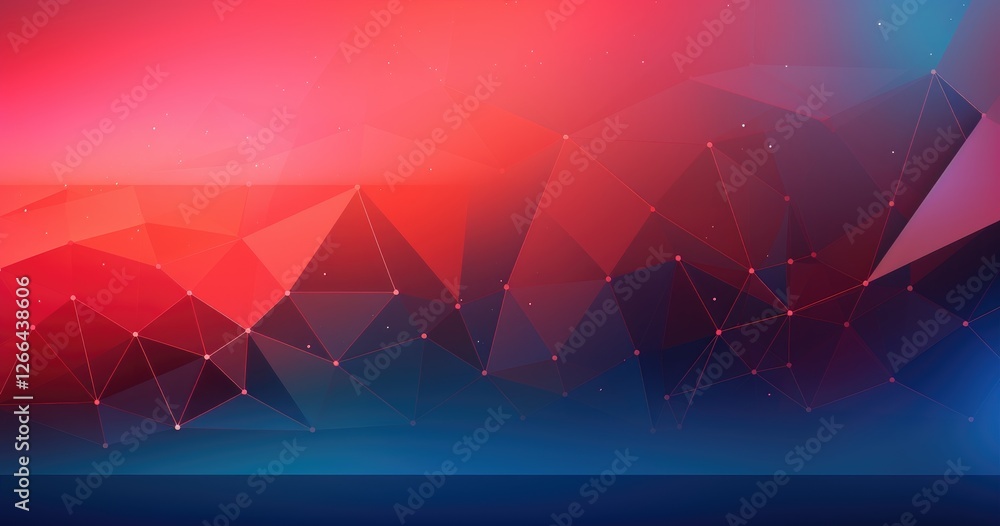 Aufkleber abstract gradient background with geometric shapes and lines, vector illustration design