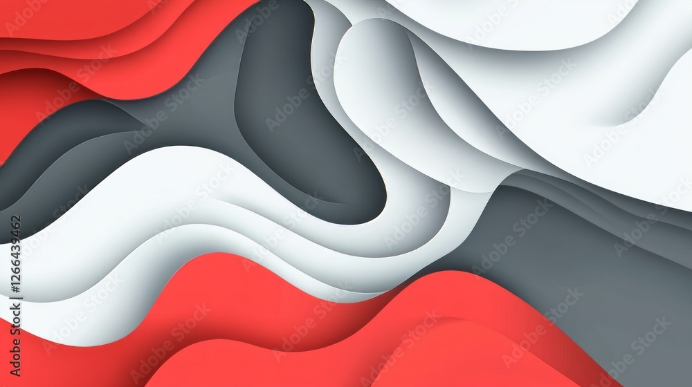 Poster abstract red and gray futuristic background with blank space for modern presentation and web design 