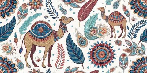 Boho Textures: Rich Patterns, Abstract Backgrounds, Ethnic Designs, Psychedelic Art,  Vibrant Colors,  Spiritual Wallpaper